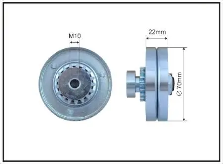500175 Ролик п/клин. ремня CHE Aveo, Spark 1./1.2L 08- CAFFARO подбор по vin на Brocar