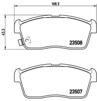 P79020 Тормозные колодки дисковые BREMBO підбір по vin на Brocar