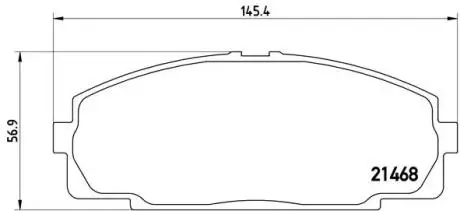 P83092 Гальмівні колодки, дискове гальмо (набір) BREMBO підбір по vin на Brocar