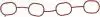 Прокладка впускного колектора Hyundai i30, ix35, i40, Veloster 1,6GDI 71-11474-00