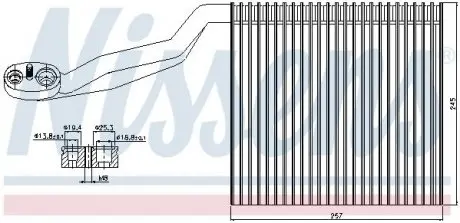 92294 Випарювач кондиціонера NISSENS підбір по vin на Brocar
