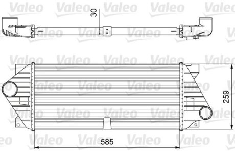 818635 Радиатор наддува VALEO подбор по vin на Brocar