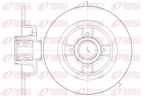 669820 Диск тормозной REMSA подбор по vin на Brocar