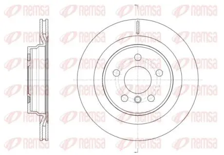 6163210 TARCZA HAMULCOWA TYLNA REMSA підбір по vin на Brocar