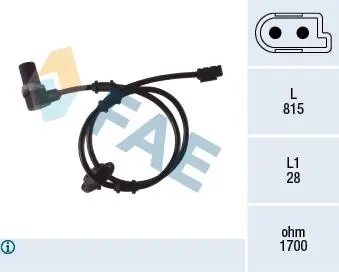 78075 Датчик ABS Mercedes FAE підбір по vin на Brocar