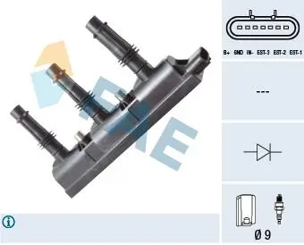 80258 Котушка запалювання FAE підбір по vin на Brocar