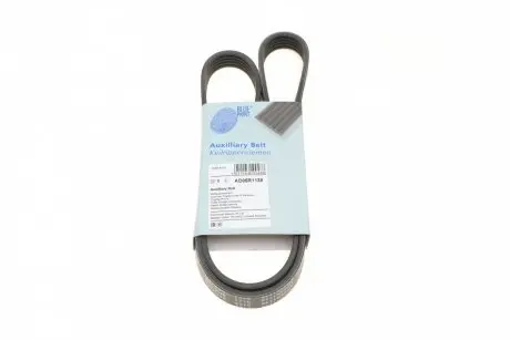 AD05R1138 Ремінь генератора Peugeot 605 2.0 89-99/ Ford Fiesta1.8 95-03/ Honda Civic/ Fit/ Jazz 1.2-1.4 02- BLUE PRINT підбір по vin на Brocar