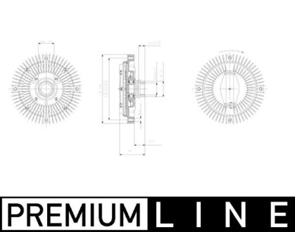 CFC47001P Муфта вентилятора Audi A4/A6 2.4-2.8/ VW Passat 2.8 94-05 MAHLE / KNECHT підбір по vin на Brocar