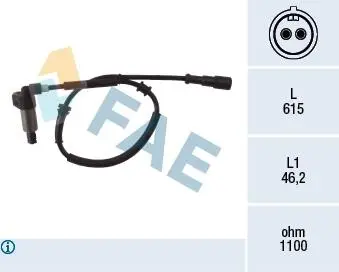 78024 Датчик АБС FAE подбор по vin на Brocar