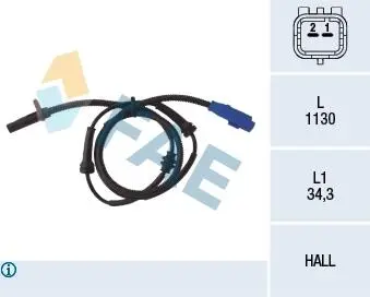 78034 Датчик ABS Citroen FAE підбір по vin на Brocar