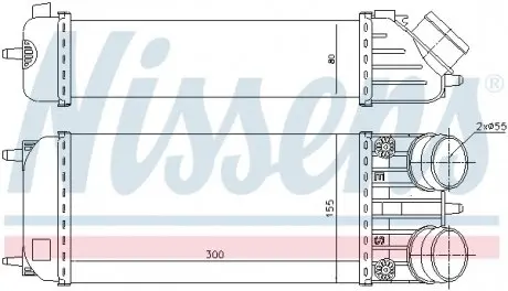 96508 Інтеркулер NISSENS підбір по vin на Brocar