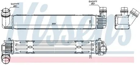 96543 Інтеркулер NISSENS підбір по vin на Brocar