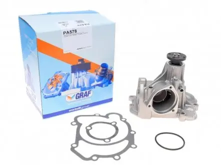 PA578 Помпа воды MB E-class (W124)/S-class (W140/C140)/SL-class (R129) 4.2/5.0 89-01 (B/B) (8 лоп) GRAF підбір по vin на Brocar