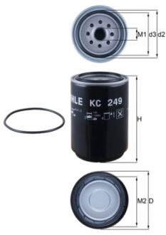 KC249D Фільтр палива MAHLE / KNECHT підбір по vin на Brocar