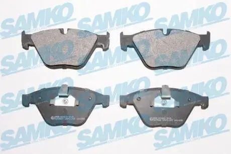 5SP1193 Гальмівні колодки дискові перед. BMW 5(E60) 03-/7 (E65/E66) 3.0-6.0 02- SAMKO підбір по vin на Brocar