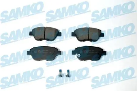 5SP1247 Тормозные колодки дисковые перед. Opel Corsa 1.0-1.4 06- SAMKO подбор по vin на Brocar