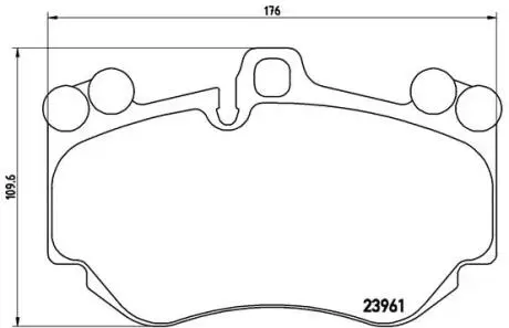 P65016 Тормозные колодки дисковые BREMBO підбір по vin на Brocar