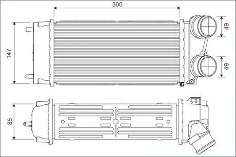 817845 Інтеркулер VALEO підбір по vin на Brocar