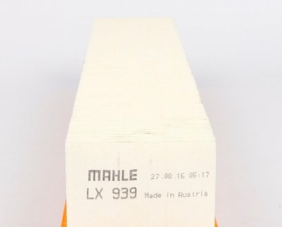 LX939 Фильтр воздушный MB (W203) M111 Kompressor MAHLE / KNECHT підбір по vin на Brocar