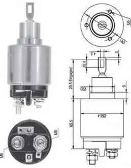 AME0126 Втягуюче реле стартера VW OPEL SEAT SKODA [940113050126] MAGNETI MARELLI підбір по vin на Brocar