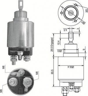 AME0348 Стартер MAGNETI MARELLI підбір по vin на Brocar