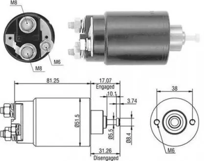 AME0404 Соленоїд FORD,MAZDA - FORD/ VISTEON [940113050404] MAGNETI MARELLI підбір по vin на Brocar