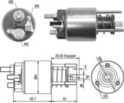 AME0453 MARELLI Втягивающее реле MAGNETI MARELLI, FIAT Ducato 94-02 [940113050453] MAGNETI MARELLI підбір по vin на Brocar