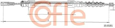 108181 Трос, стоянкова гальмівна система 10.8181 COFLE COFLE підбір по vin на Brocar