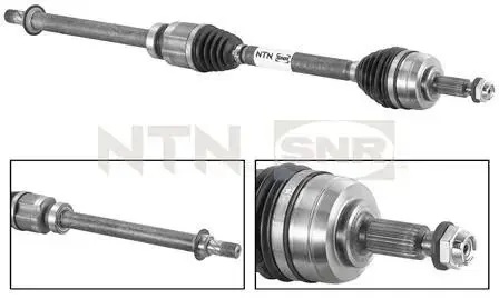 DK55069 Полуось приводная SNR NTN підбір по vin на Brocar