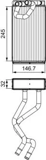 811547 Радіатор пічки NISSAN VALEO підбір по vin на Brocar