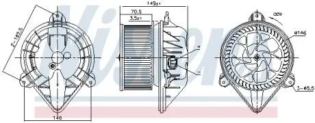 87174 Моторчик пічки NISSENS підбір по vin на Brocar
