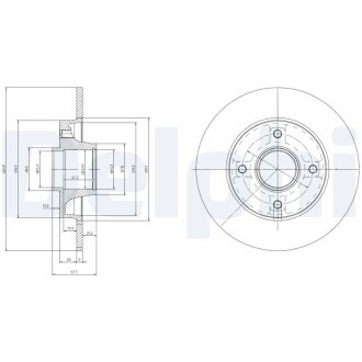 BG9022RS TARCZA HAM.CITROEN DELPHI підбір по vin на Brocar