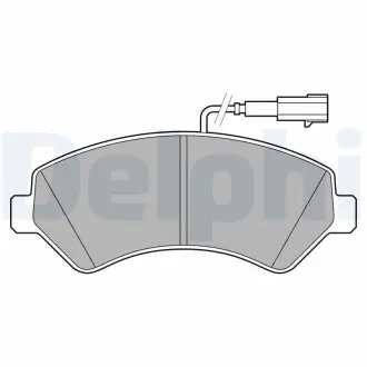 LP3623 К-т тормозных колодок передн.Ducato,Jumper 06- DELPHI подбор по vin на Brocar