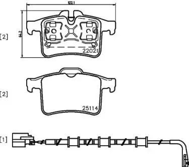 P36034 Колодки гальмівні XK.. BREMBO підбір по vin на Brocar