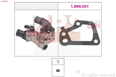 1880095 Термостат охлаждающей жидкости EPS підбір по vin на Brocar