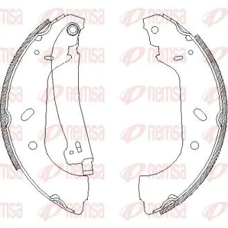 441701 Колодки тормозные барабанные REMSA подбор по vin на Brocar