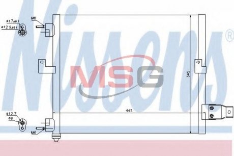 94036 Конденсатор, Кондиціонер NISSENS підбір по vin на Brocar