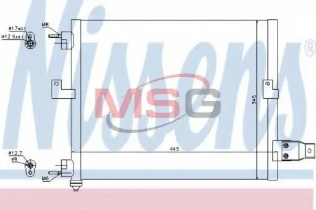 94036 Конденсатор, Кондиціонер NISSENS підбір по vin на Brocar