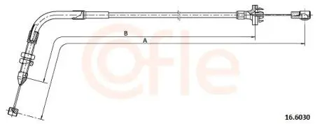 166030 Трос газу COFLE 16.6030 SUZUKI COFLE підбір по vin на Brocar