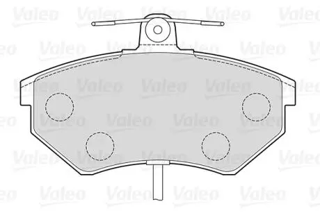 301484 Колодки гальмівні AUDI P. A4 95-04 Z CZUJNIKIEM VALEO підбір по vin на Brocar