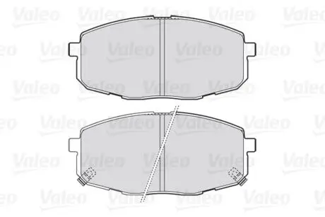 301842 Колодки гальмівні KIA P. CARENS/CEED/PRO CEED 02- VALEO підбір по vin на Brocar