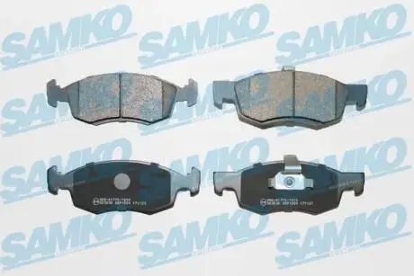 5SP1654 Колодки гальмівні дискові SAMKO підбір по vin на Brocar
