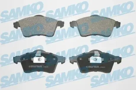 5SP645 Колодки гальмівні передні WV T4 96-99-R15 (без датчиків)) SAMKO підбір по vin на Brocar