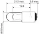 032223 Автолампа Valeo 032223 Essential T4W BA9s 4 W прозора VALEO підбір по vin на Brocar