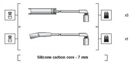 MSK1273 Комплект проводов MAGNETI MARELLI подбор по vin на Brocar
