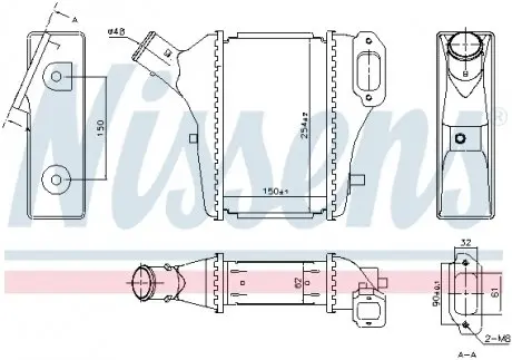 961421 Інтеркулер NISSENS підбір по vin на Brocar