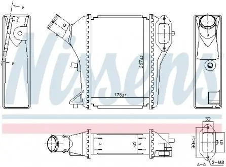 961423 Інтеркулер NISSENS підбір по vin на Brocar