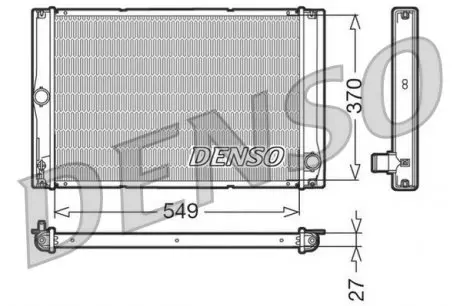 DRM50023 CHŁODNICA SILNIKA DENSO підбір по vin на Brocar