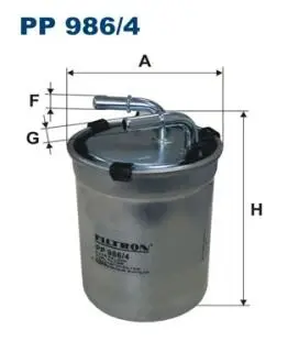 PP9864 Фильтр топливный FILTRON подбор по vin на Brocar