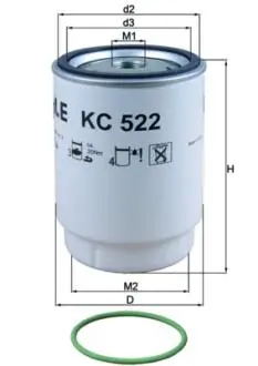 KC522D Топливный фильтр MAHLE / KNECHT підбір по vin на Brocar
